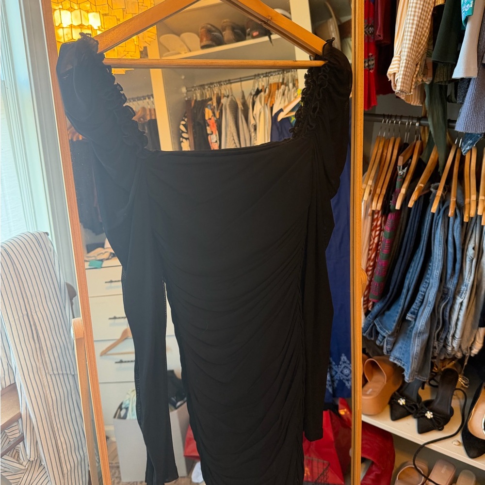 Chic Black Long Sleeve Dress
